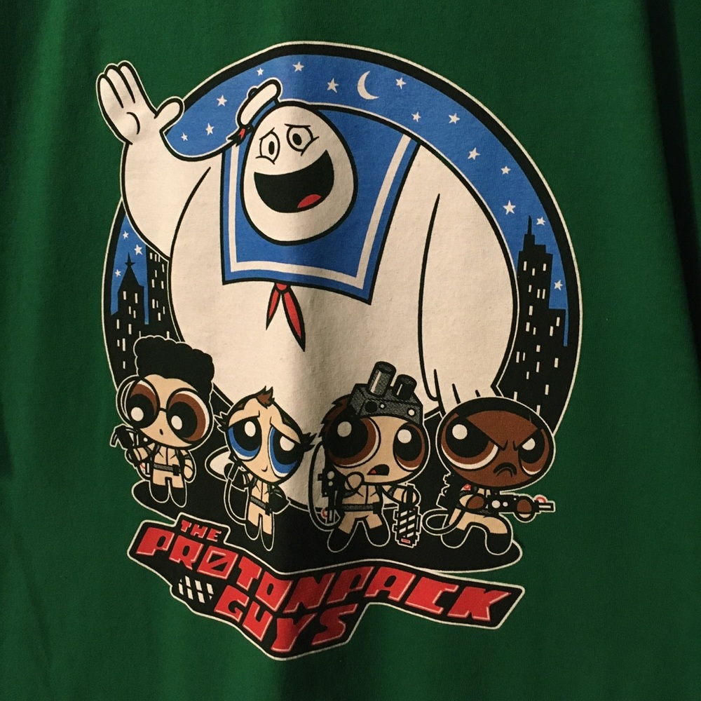 Tee Fury The Protonpack Guys green tee sz L